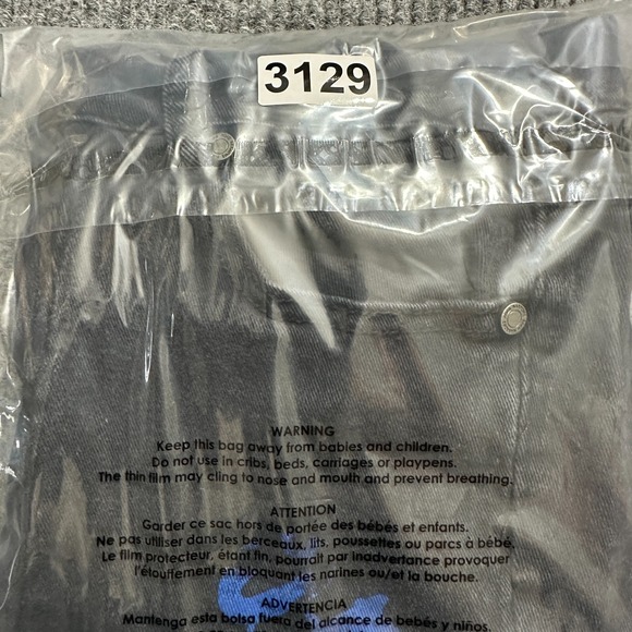 Road Narrows Mens Jeans Size 30 Black Denim Graphic Print Slim Fit Streetwear - Picture 10 of 10